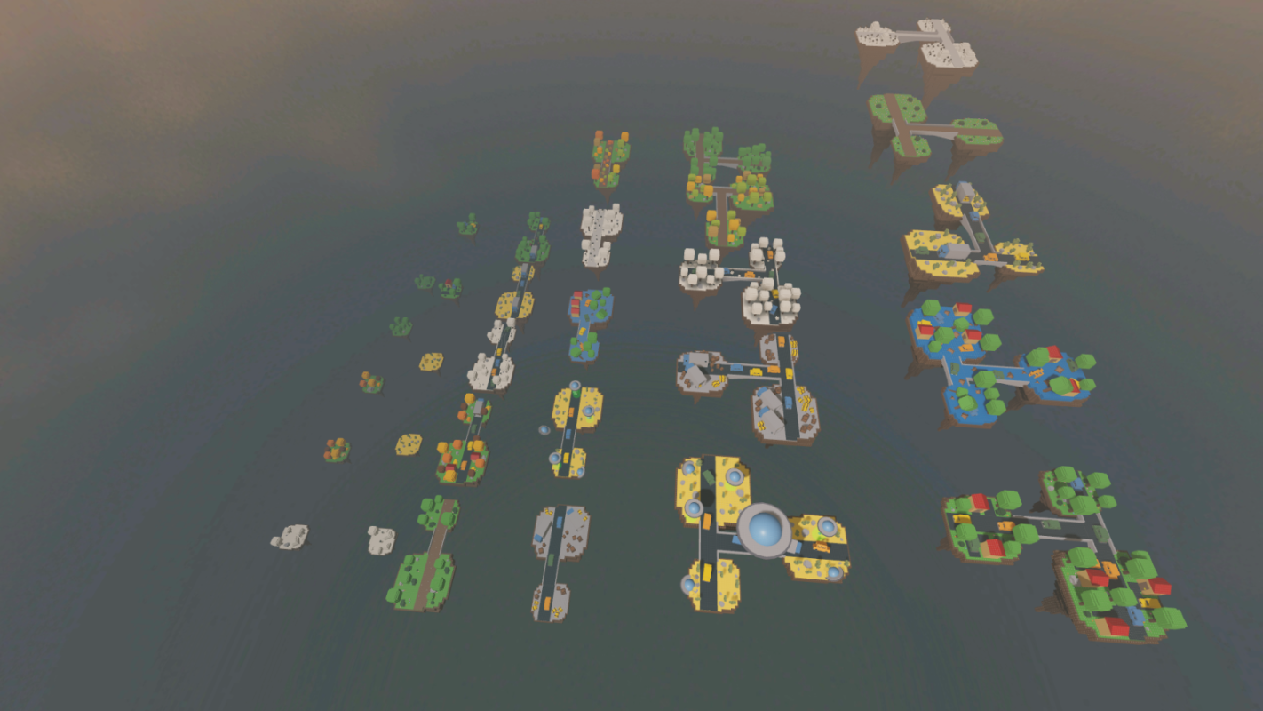 Desert floating island button hunt