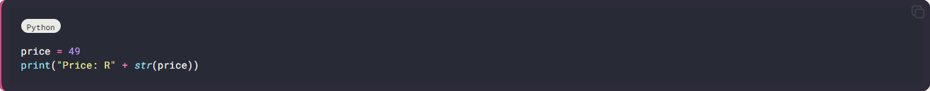 TypeError: can only concatenate str (not “int”) to str
