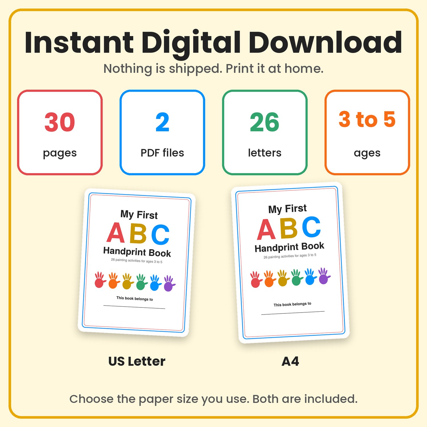 Turn ABC learning into a fun handprint art adventure