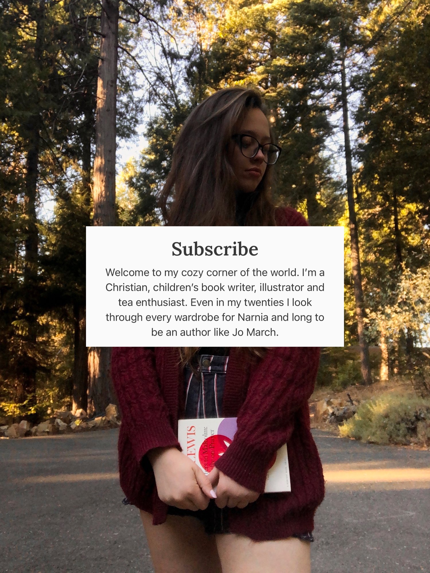 subscribe to my cozy corner of the world
