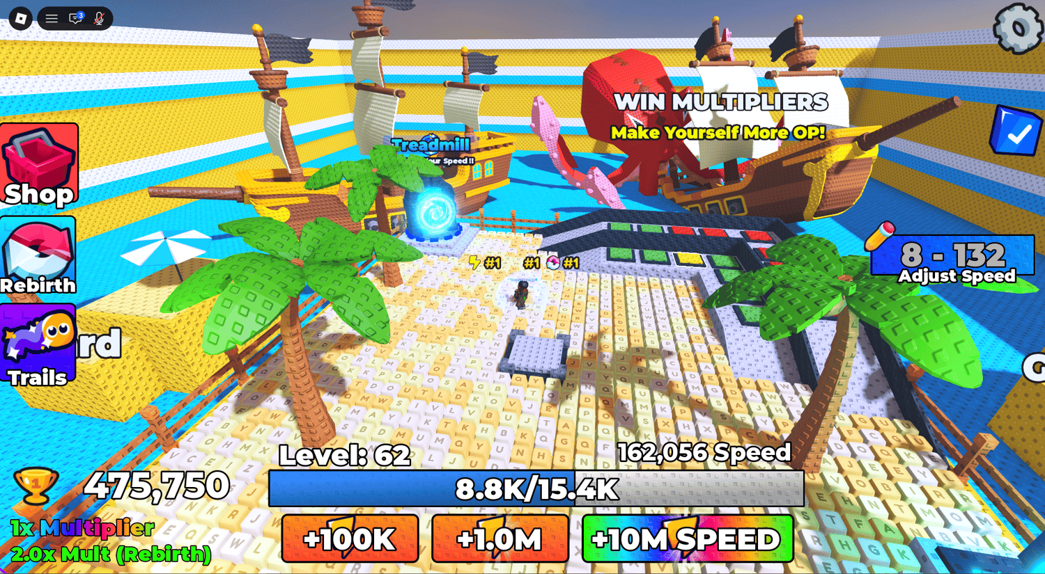 Pirate-themed Roblox speed escape game