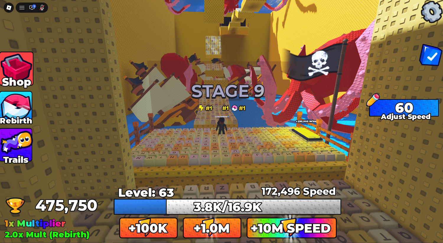 Roblox speed rebirth system