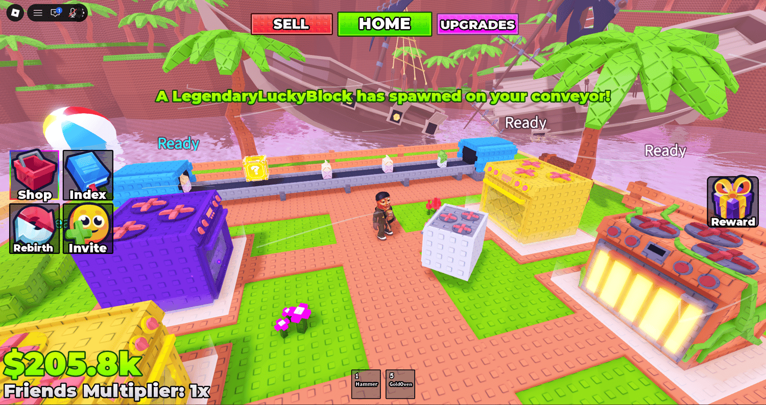 Roblox Lucky Block collection system