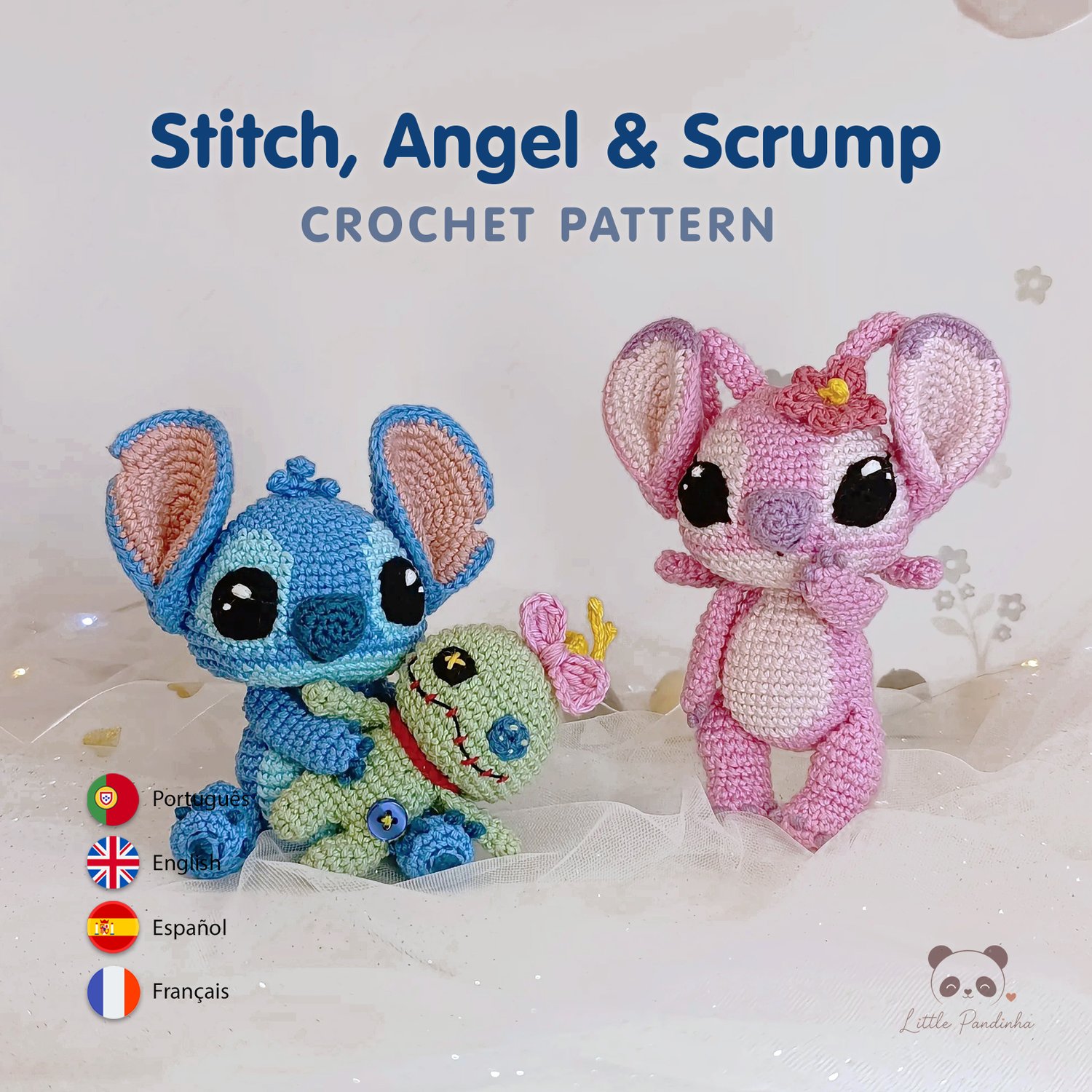 Stitch Crochet Pattern PDF | Angel & Scrump Amigurumi