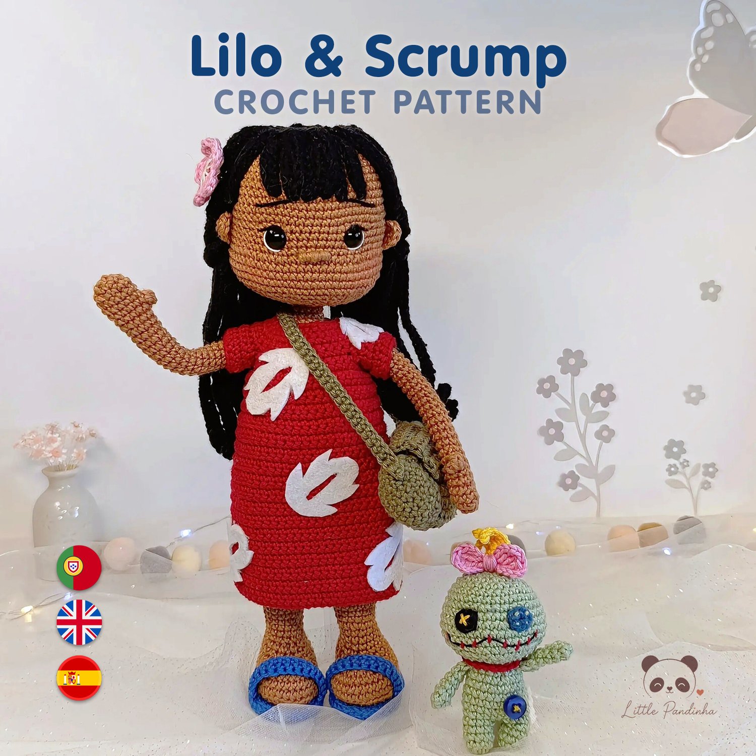 Lilo & Scrump Crochet Pattern PDF