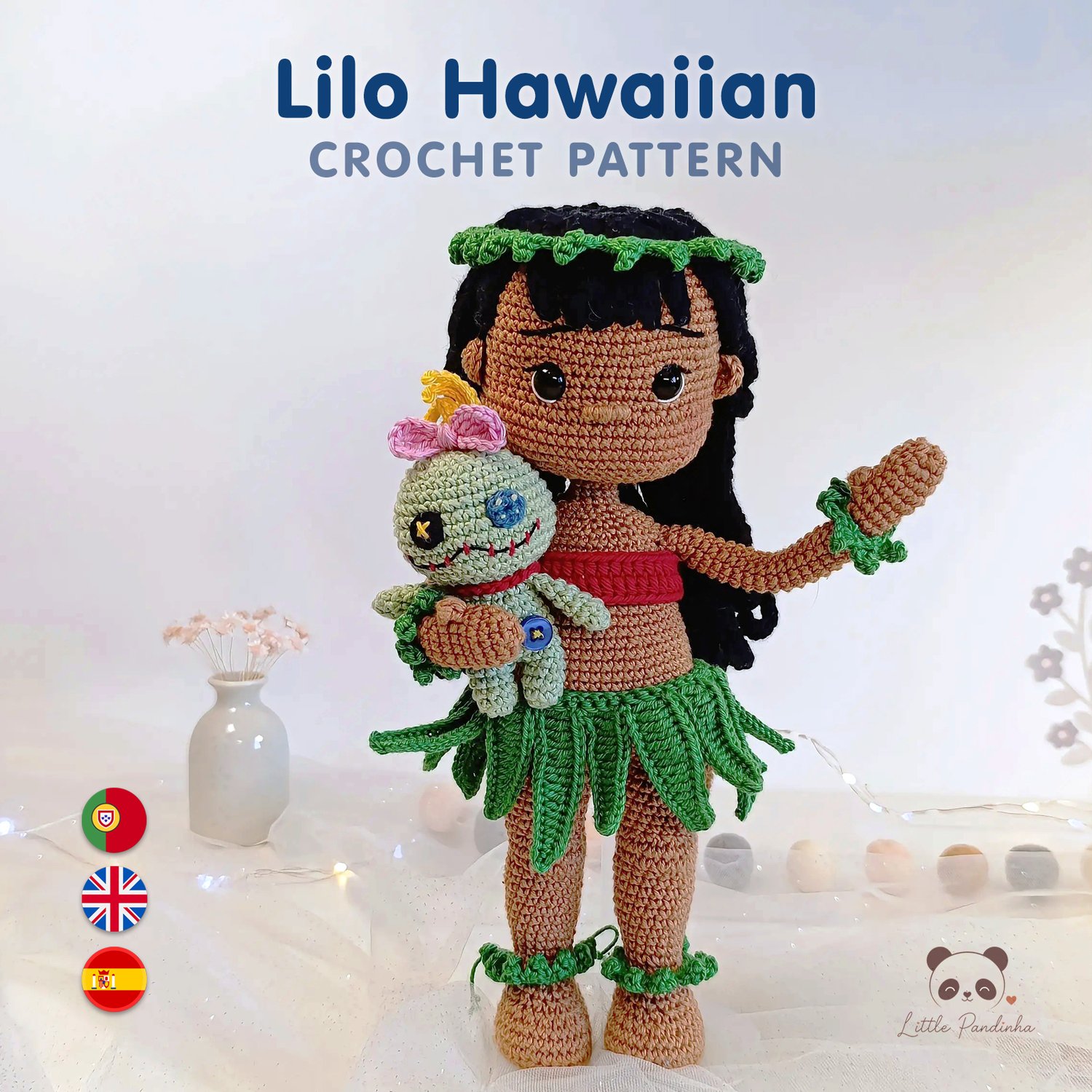 Lilo Hawaiian & Scrump Crochet Pattern PDF