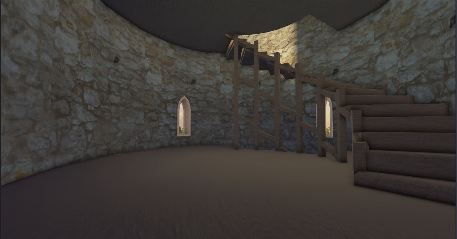 Medieval coastal kingdom and castle