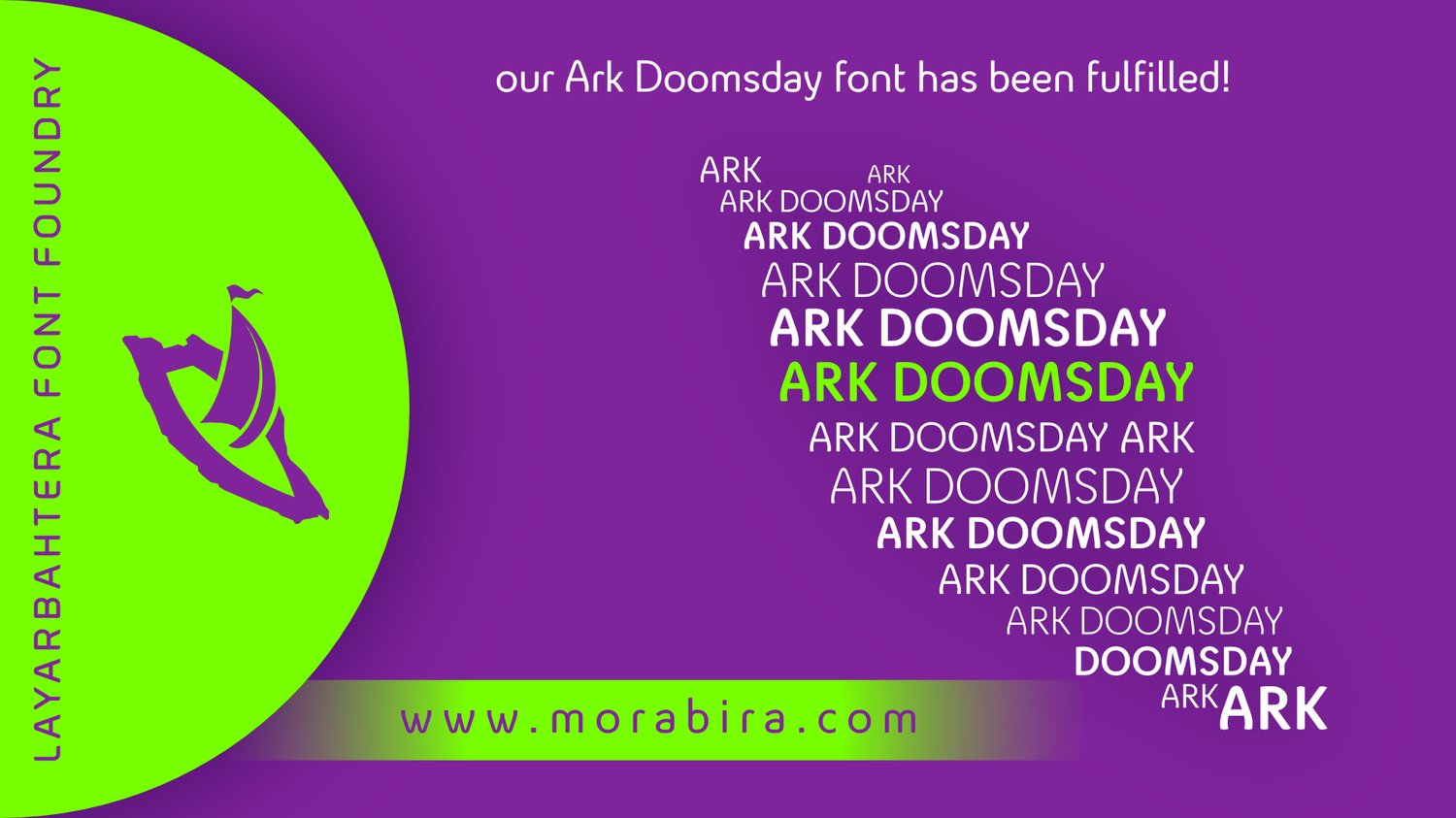 ark doomsday font by layarbahtera font foundry