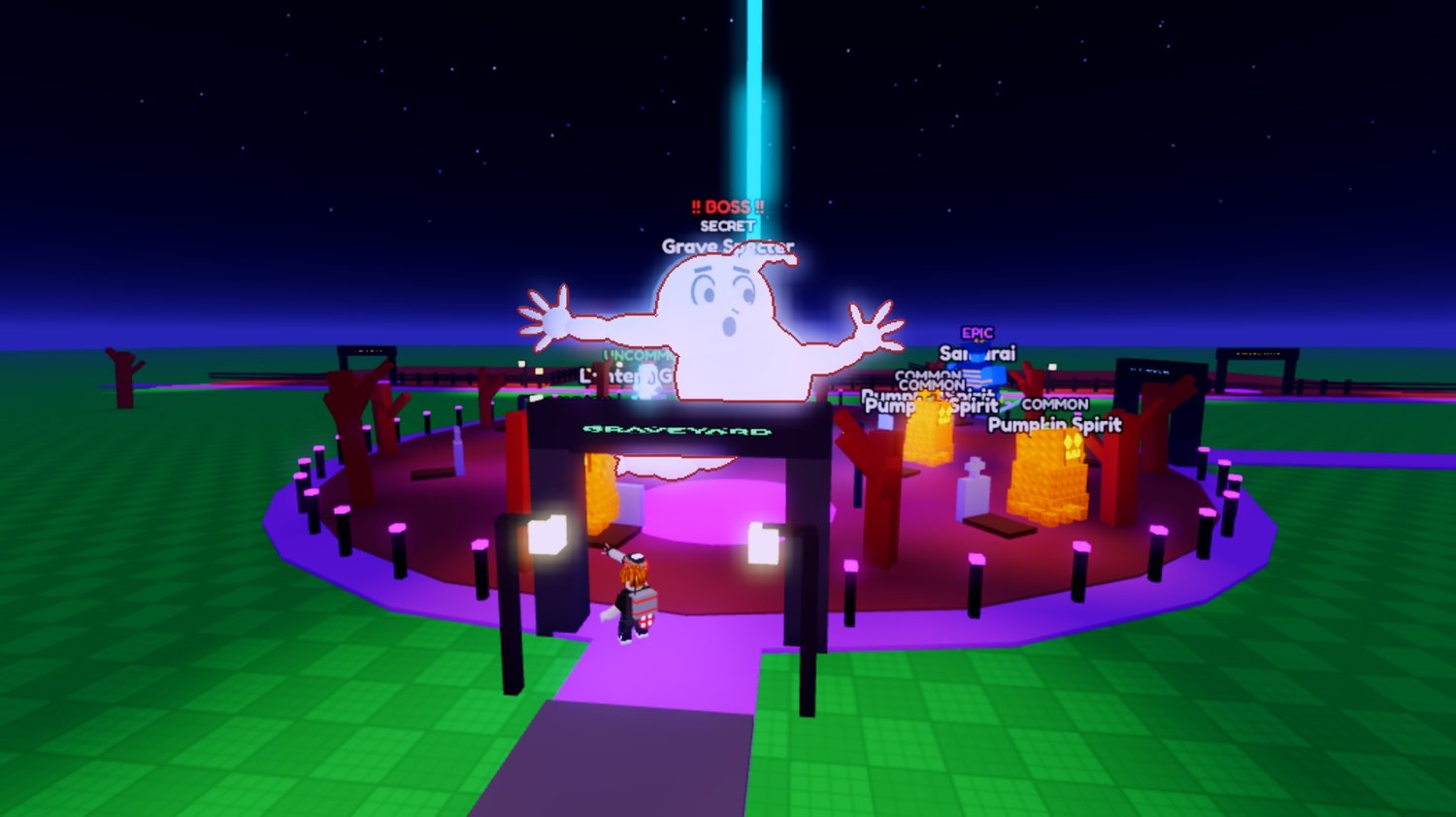 Ghost collection displayed across player base