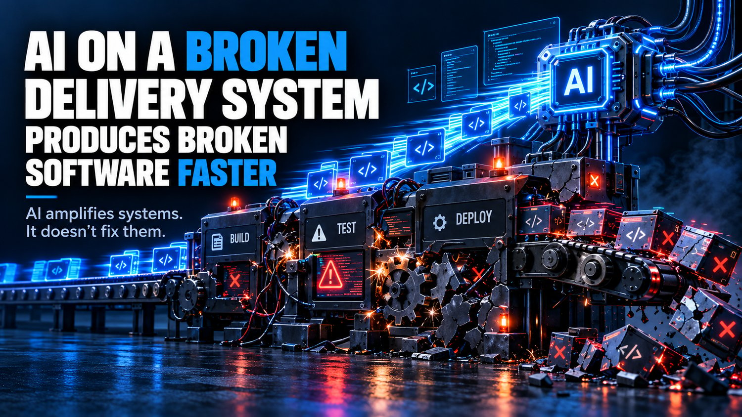 AI on a broken system delivers broken software