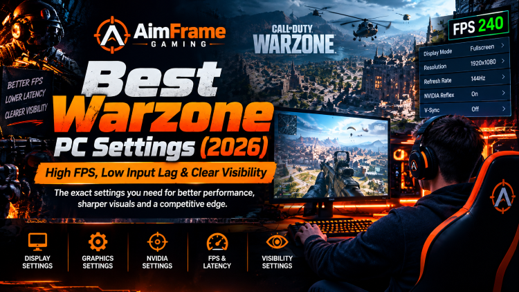 Best Warzone PC Settings (2026): High FPS, Low Input Lag & Clear Visibility