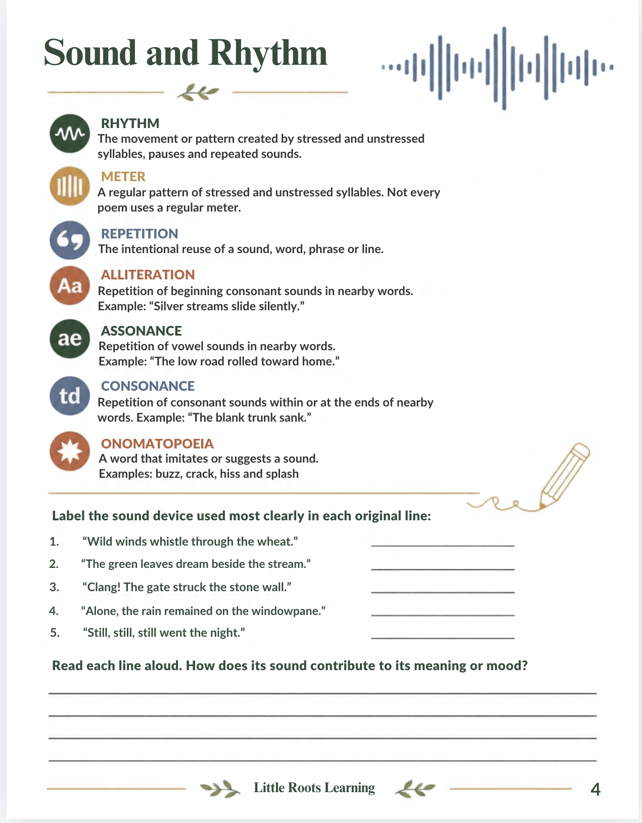 Little Learning Little Roots Poetry Workshop | Growing Learners Creative Language Arts ...