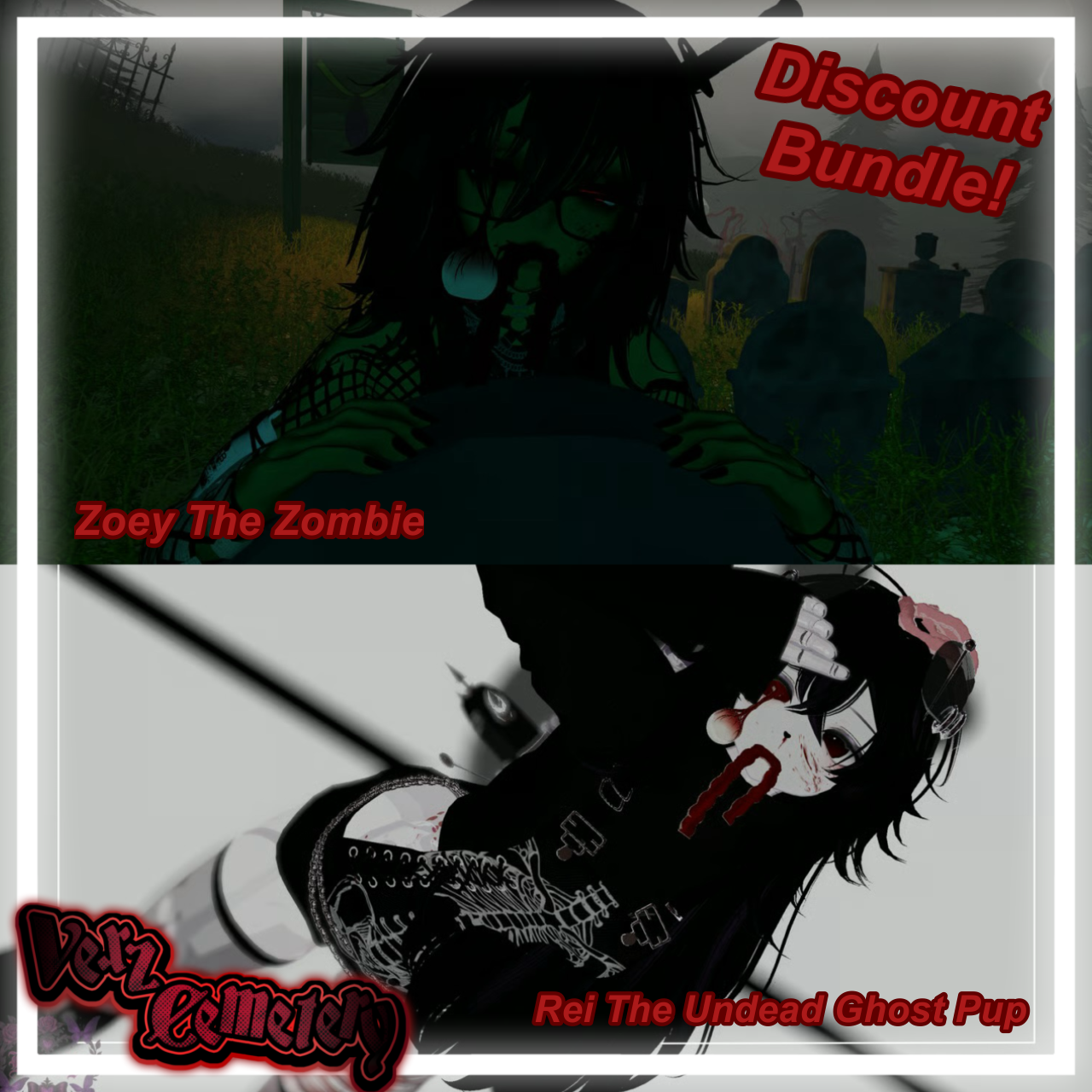 🦇 Back From The Dead Bundle || (PC + Quest + Opti + FT) || Discount Halloween Vrchat Avatar Bundle 🦇