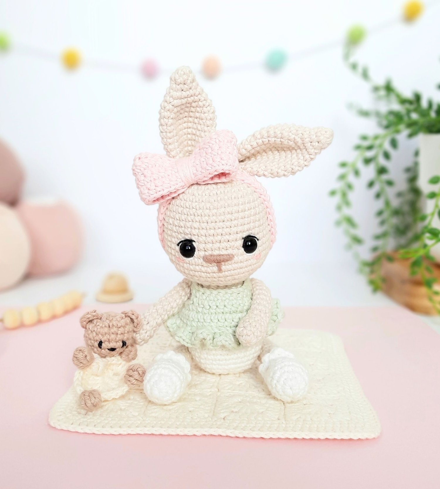 Baby Bunny crochet doll