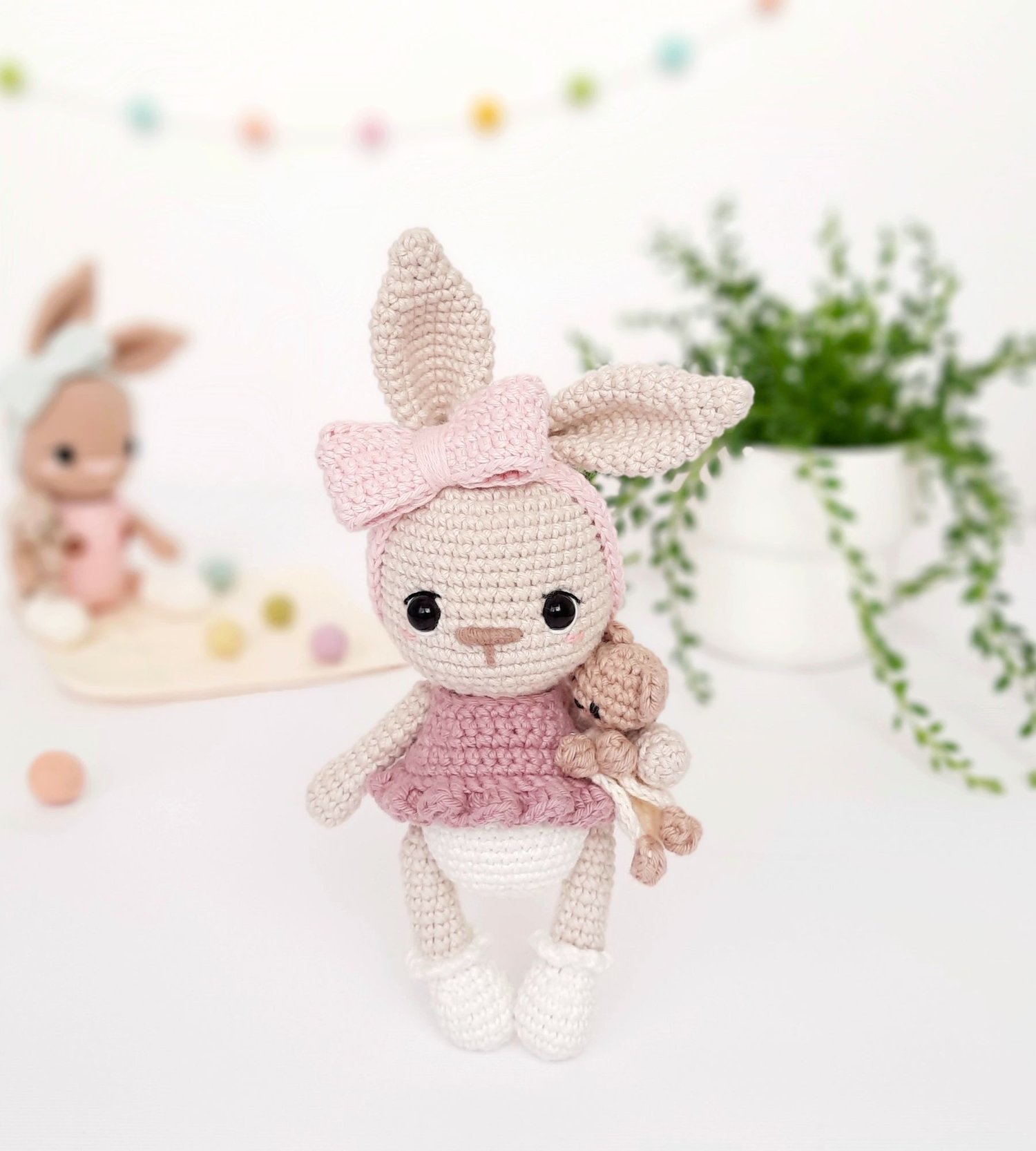 Amigurumi Bunny dress up doll