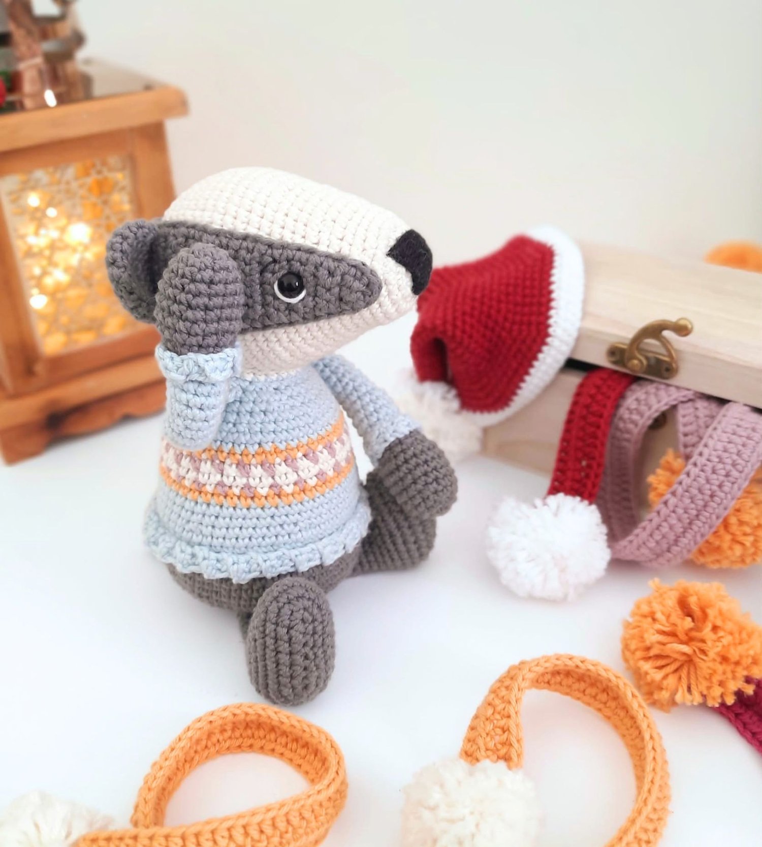 Amigurumi Crochet Badger
