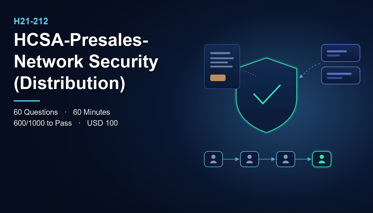 H21-212 HCSA presales network security exam banner