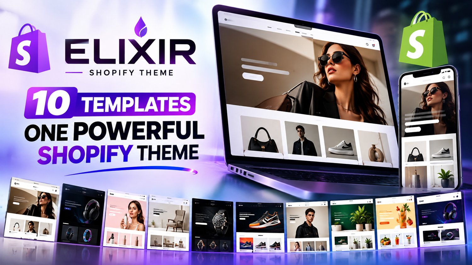 Explore Elixir Theme V1 for Shopify, its advertised 10 templates, design features, SEO tips, installation steps, and how to find it on ECOM HEIST.