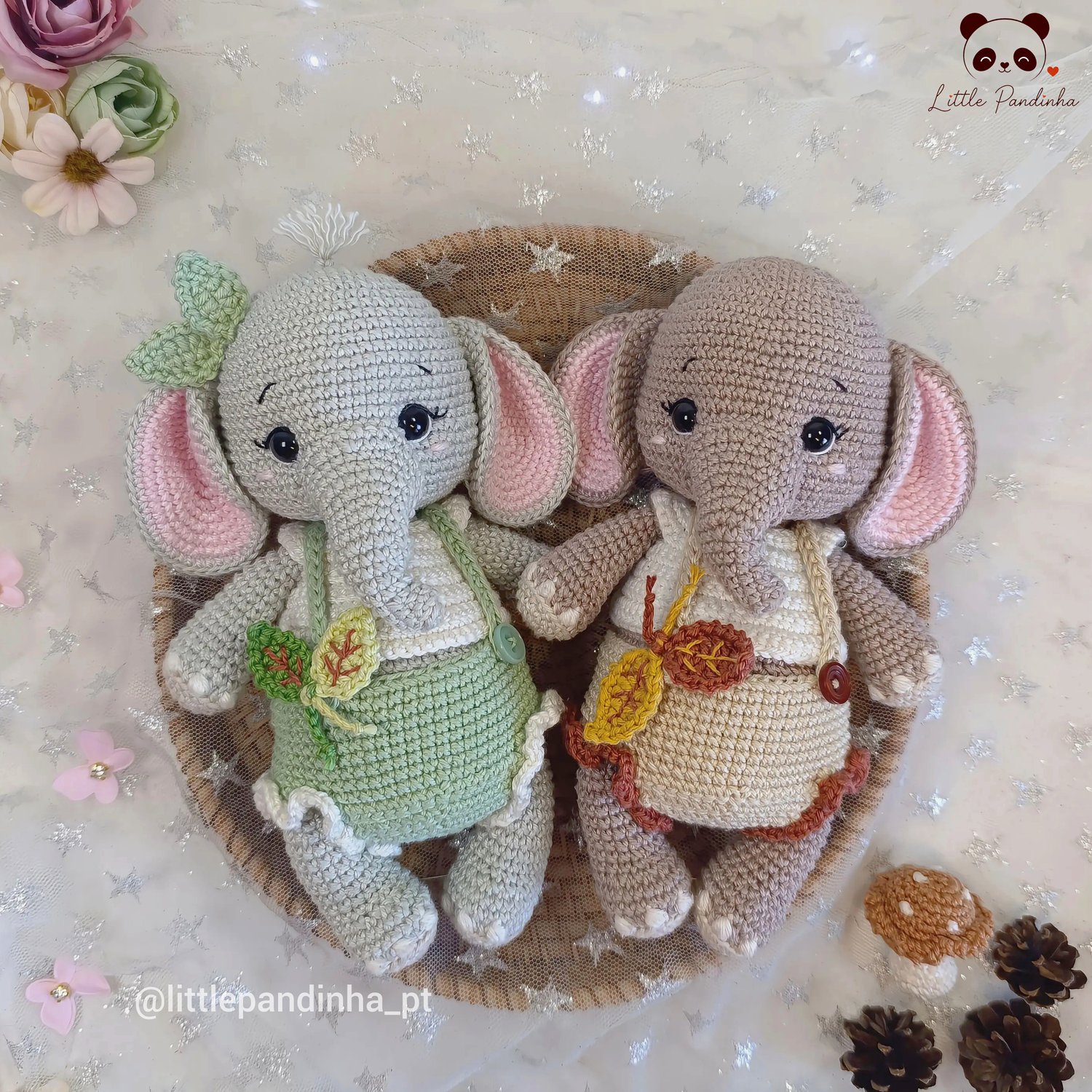 Elephant Crochet Pattern PDF, Amigurumi Elephant Pattern, Cute Baby Elephant