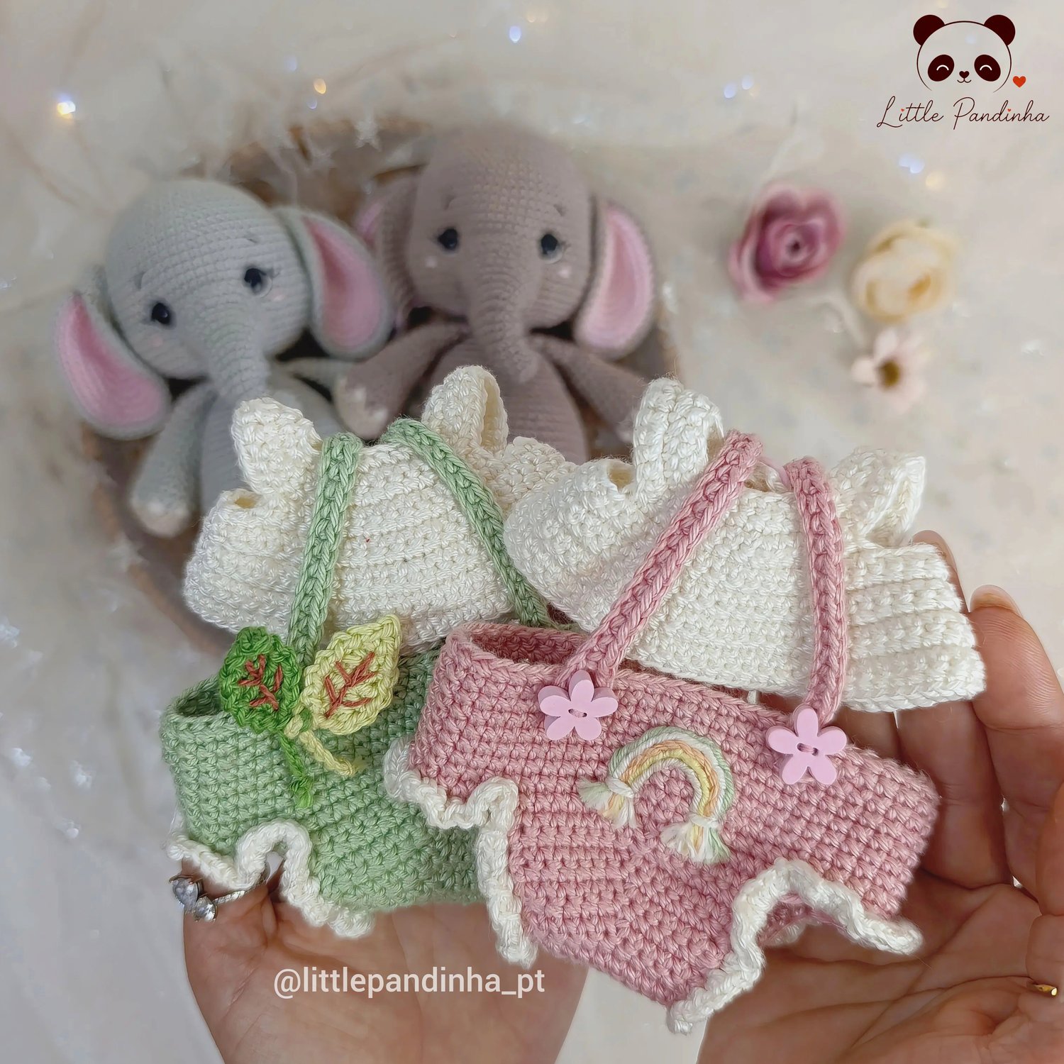Elephant Crochet Pattern PDF, Amigurumi Elephant Pattern, Cute Baby Elephant
