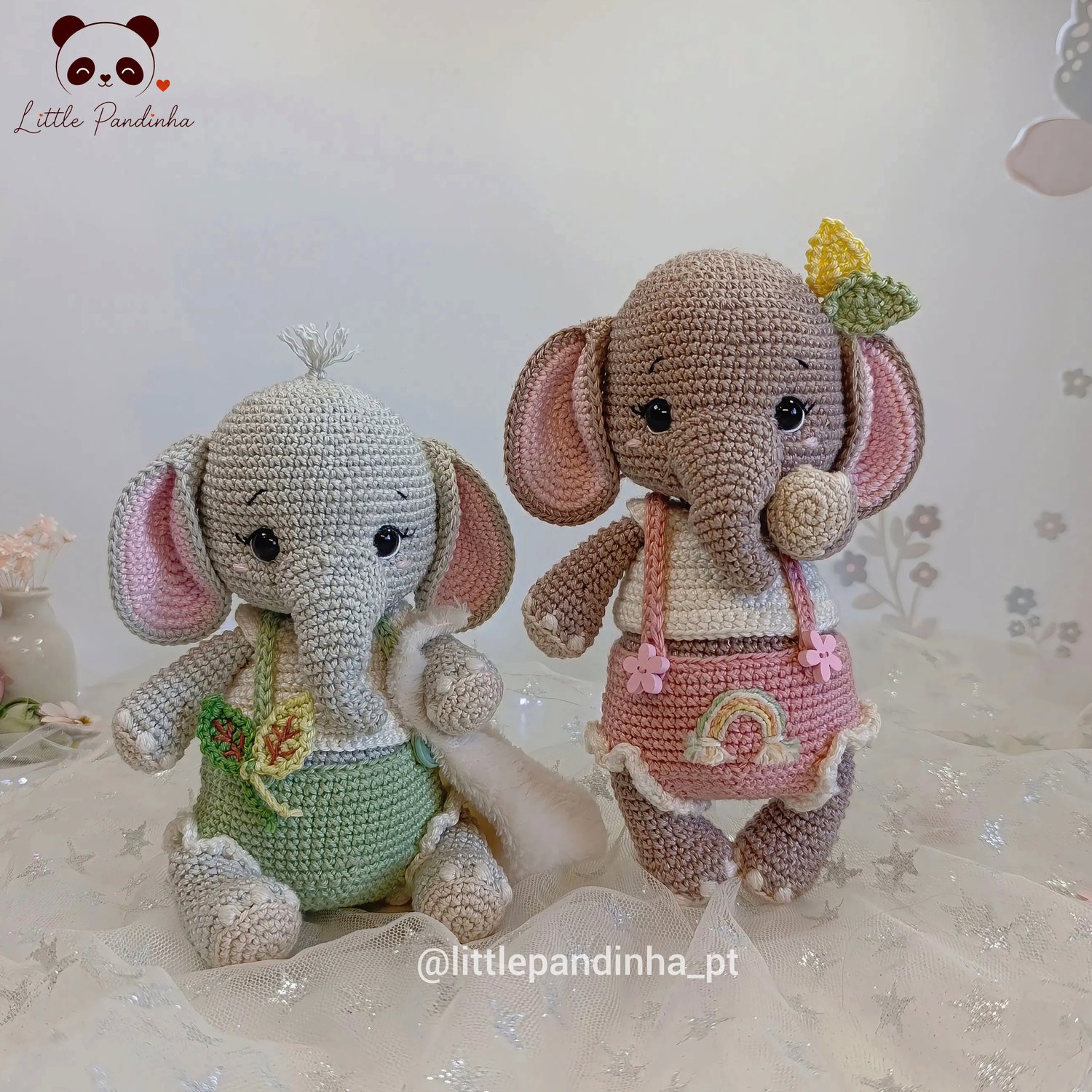 Elephant Crochet Pattern PDF, Amigurumi Elephant Pattern, Cute Baby Elephant