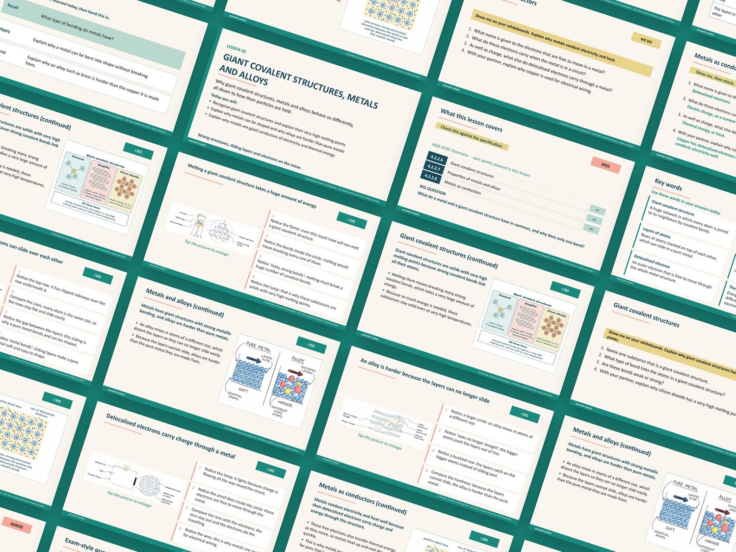 Bonding, Structure and Properties Lessons PowerPoint | AQA GCSE Chemistry C2 8462, 12 Lessons: preview page 2 of 3