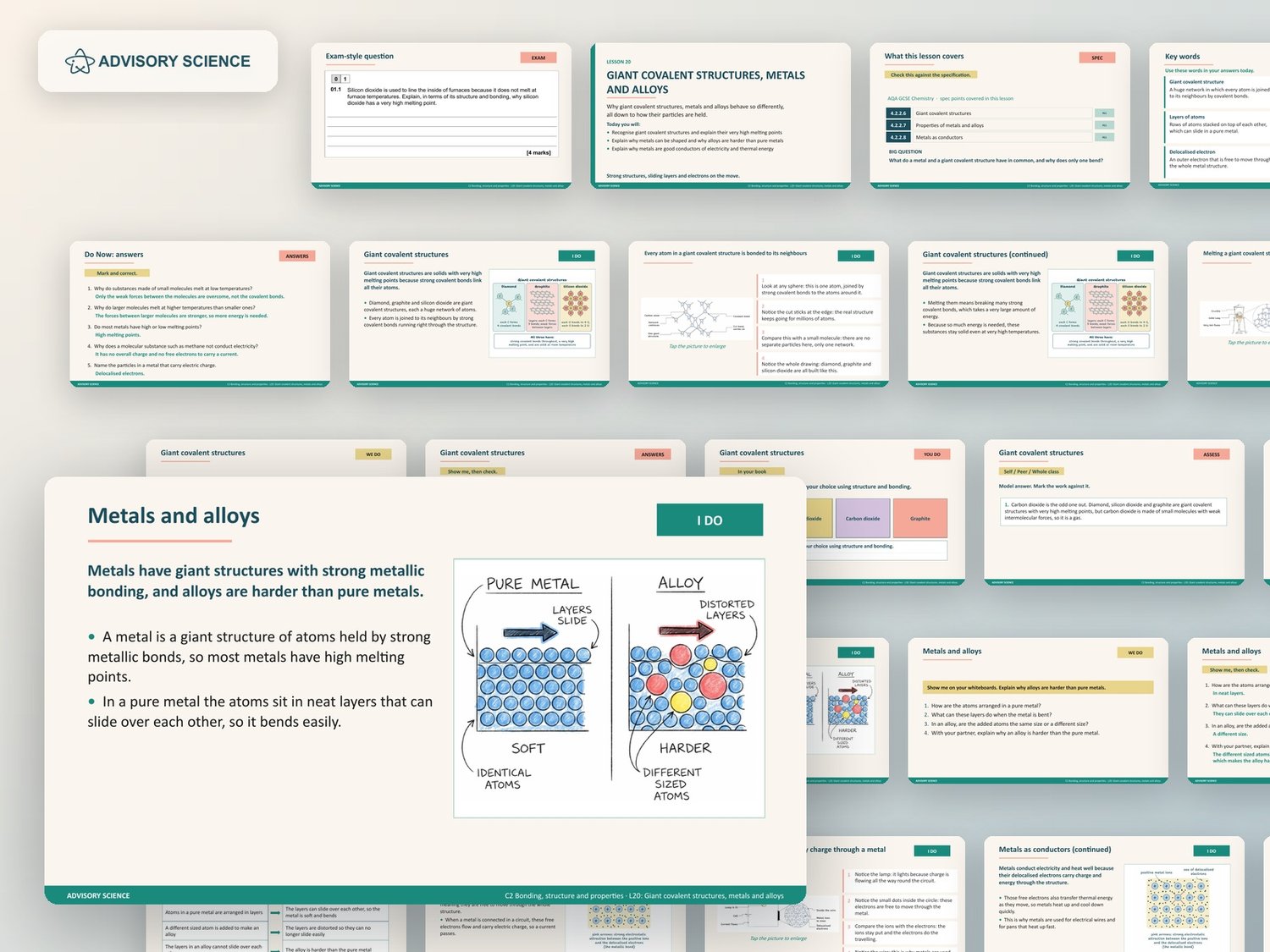 Bonding, Structure and Properties Lessons PowerPoint | AQA GCSE Chemistry C2 8462, 12 Lessons: preview page 3 of 3