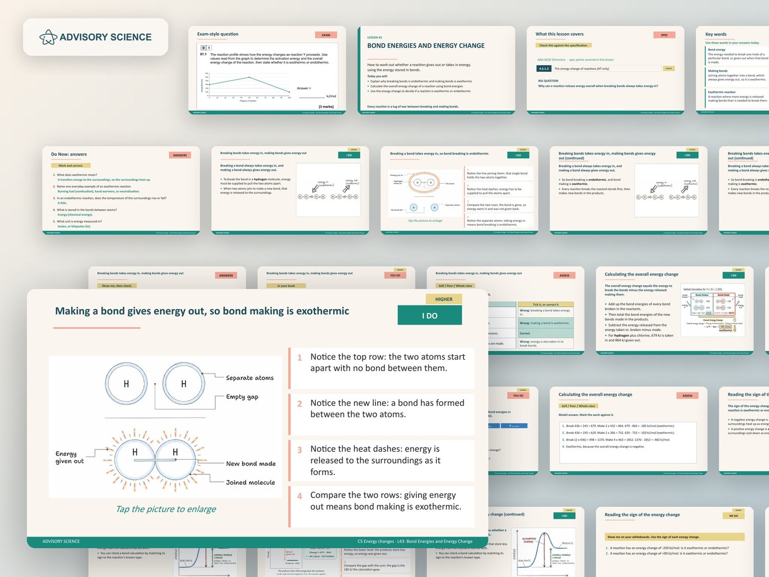 Energy Changes Lessons PowerPoint | AQA GCSE Chemistry C5 8462, 6 Lessons: preview page 3 of 3