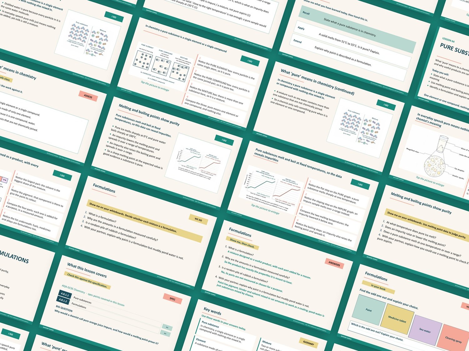 Chemical Analysis Lessons PowerPoint | AQA GCSE Chemistry C8 8462, 9 Lessons: preview page 2 of 3