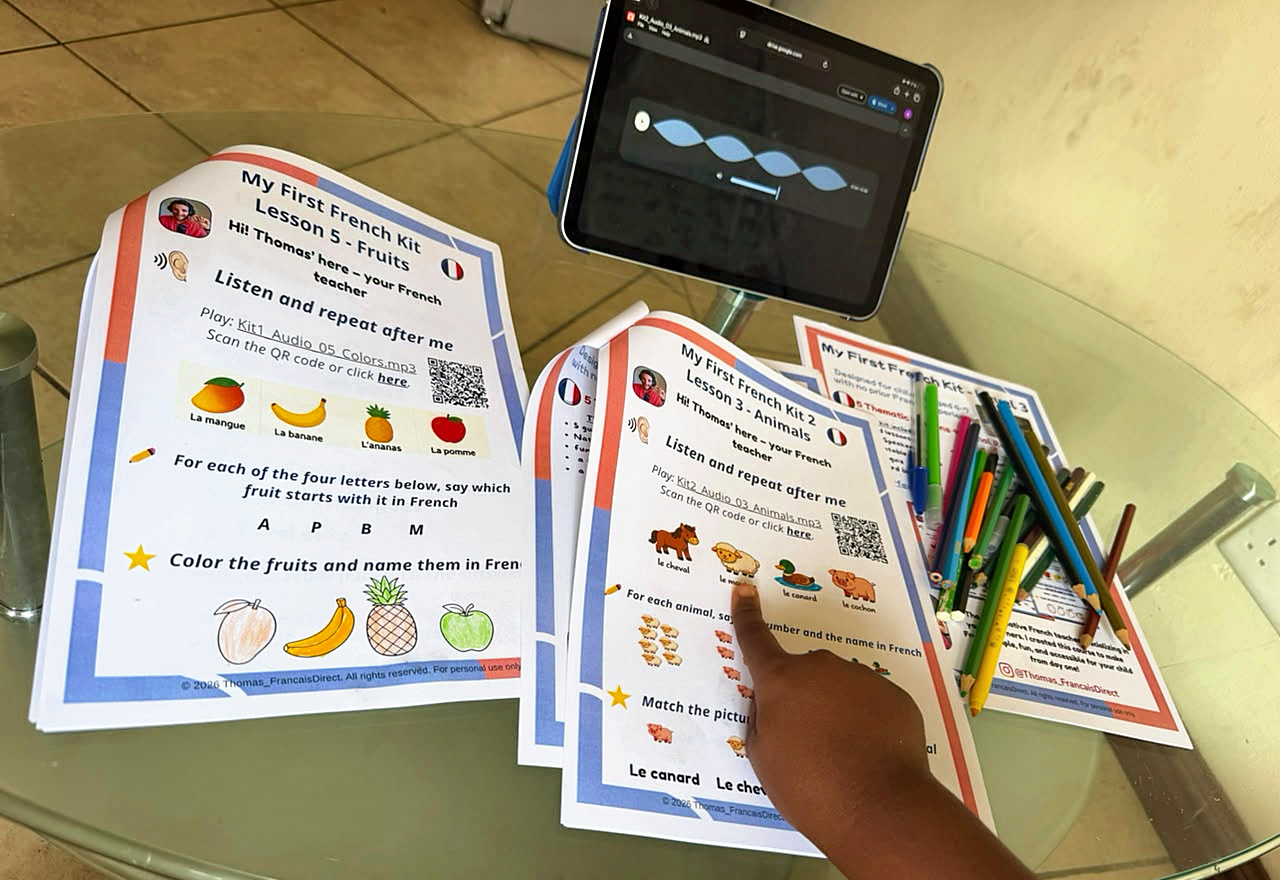 French learning kit for kids