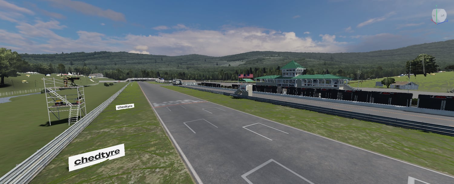 Mountainview Racing Circuit main straight and pit lane