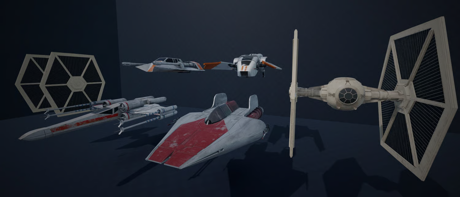 Futuristic fighter jet featuring detailed cockpit interior