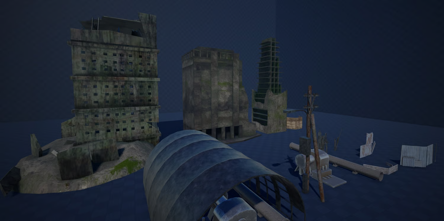 Post-apocalyptic building collection
