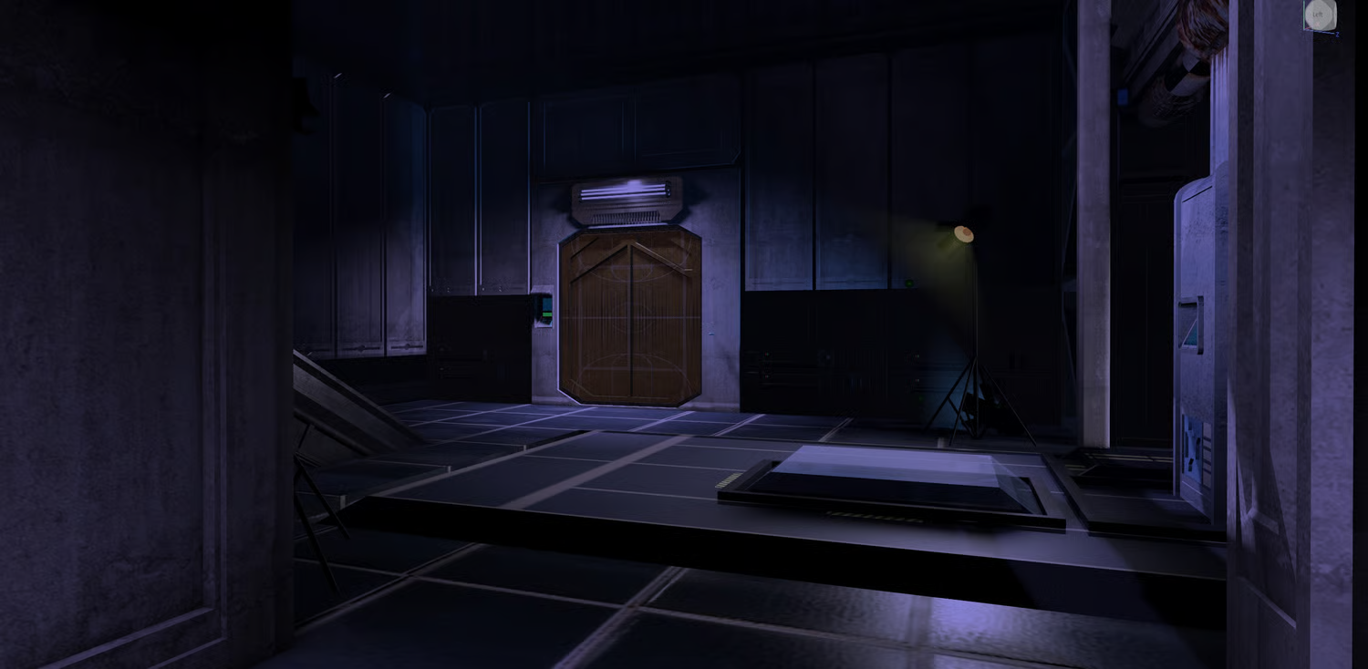 Capture point positioned within the futuristic arena