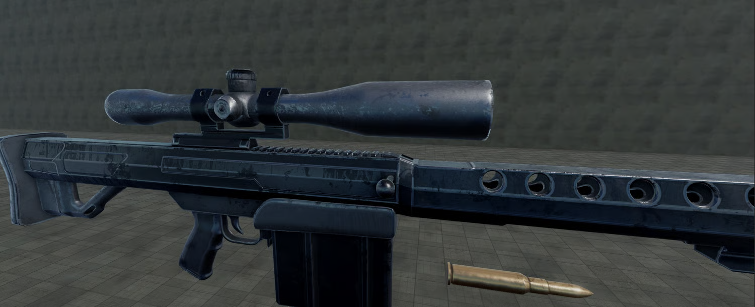 Realistic heavy-caliber sniper rifle model for Roblox