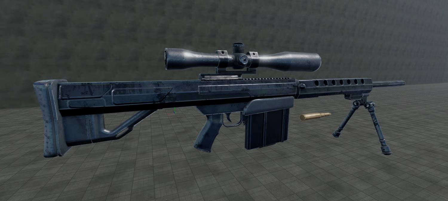 Modular sniper rifle components for Roblox Studio