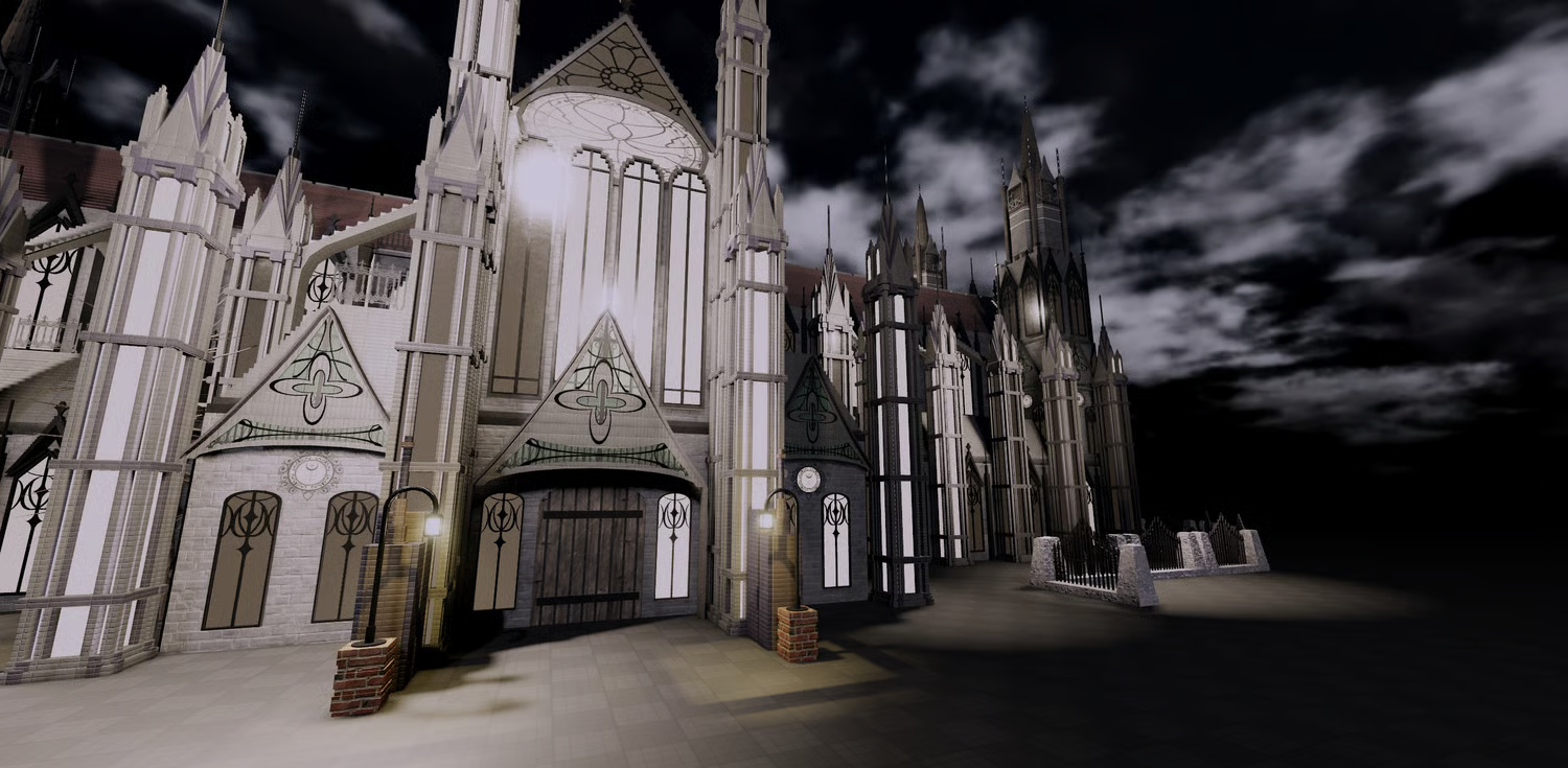 Decorative gargoyle statues for cathedral architecture