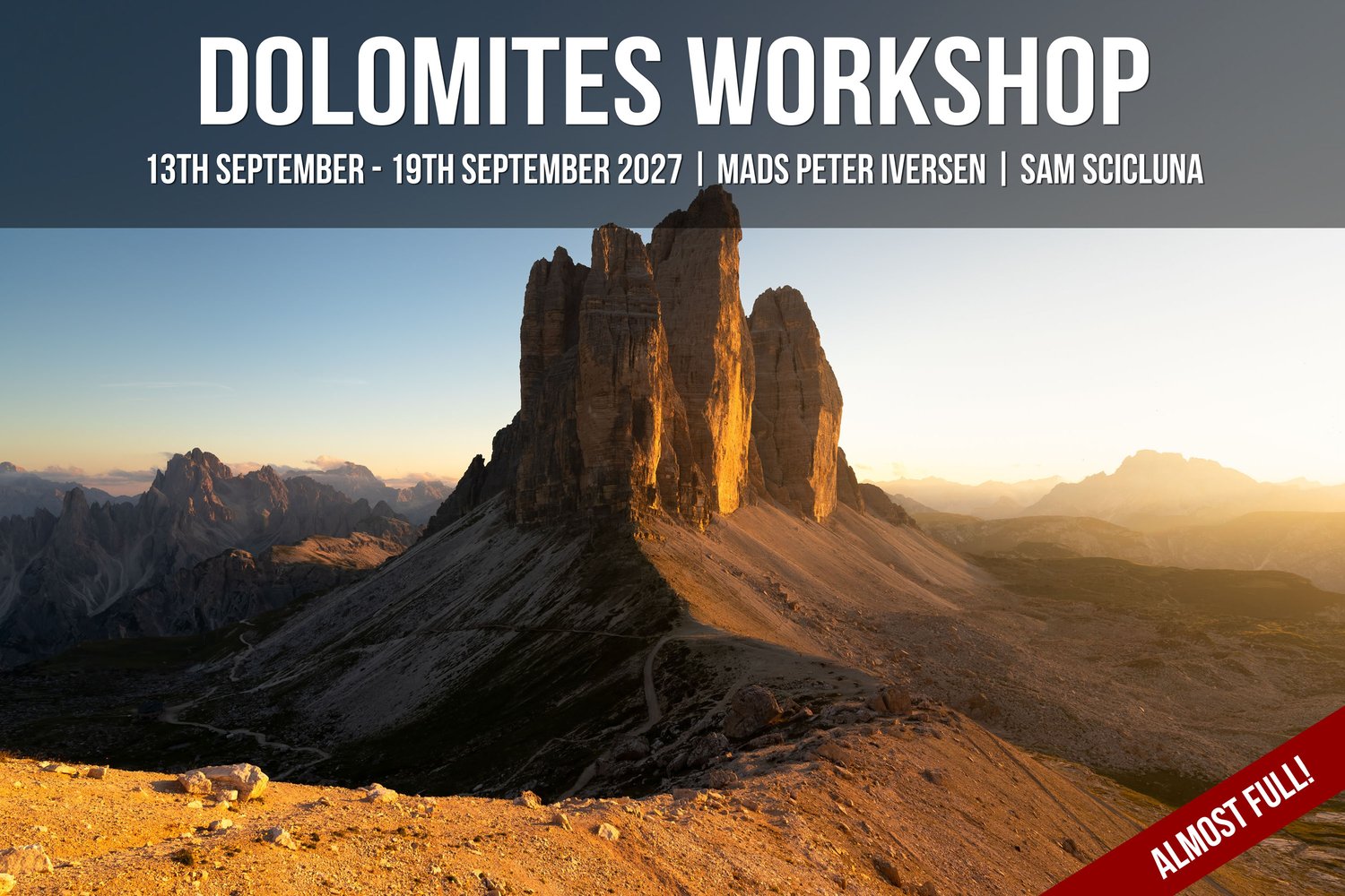 dolomites, landscape, photography, tour, trip, workshop