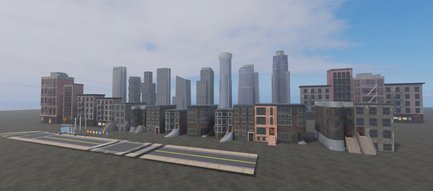 City crosswalks and curved road sections