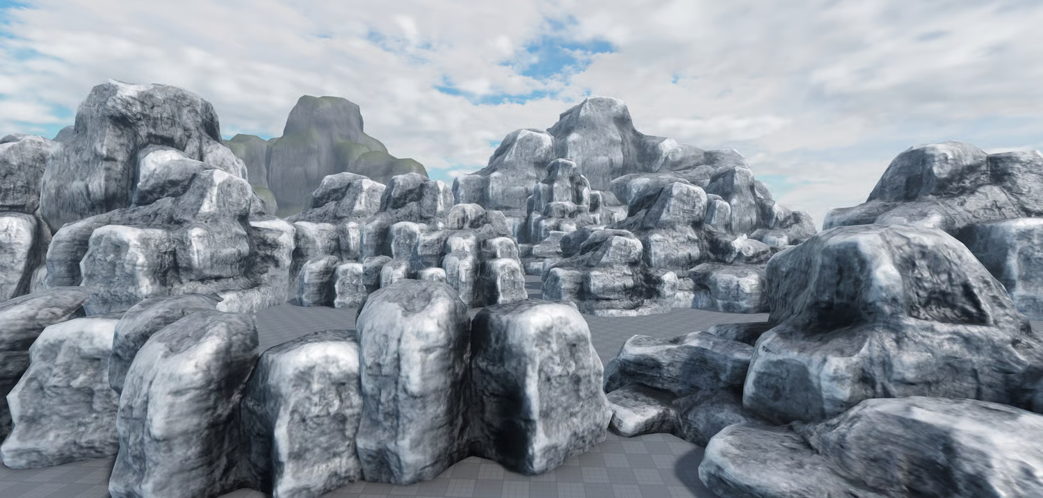 High-ground rock formations for elevated landscapes
