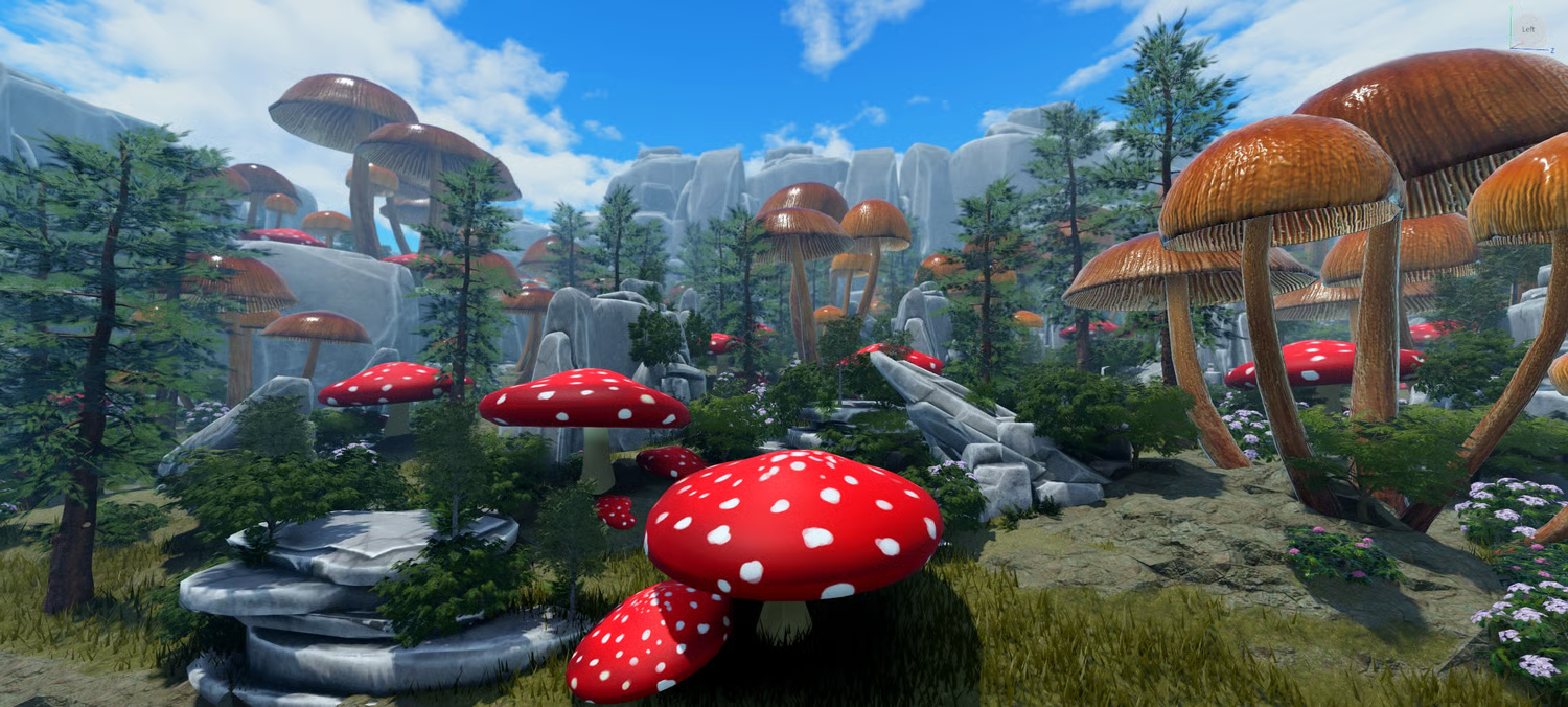 Flat central area for additional Roblox map building