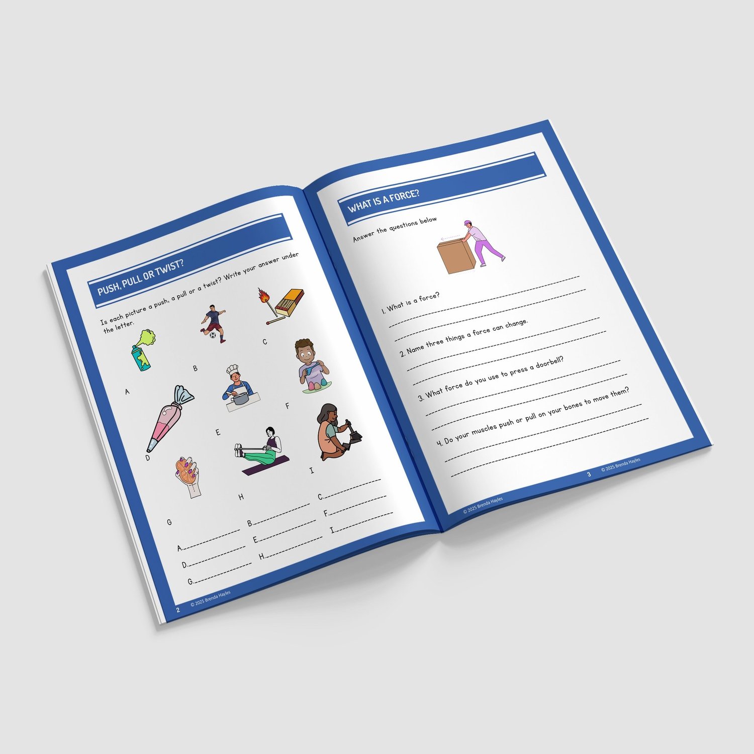 Forces and Magnets Science Worksheets and Workbook | Grade 3 | NGSS Aligned | Friction and Magnet Testing: preview page 2 of 4