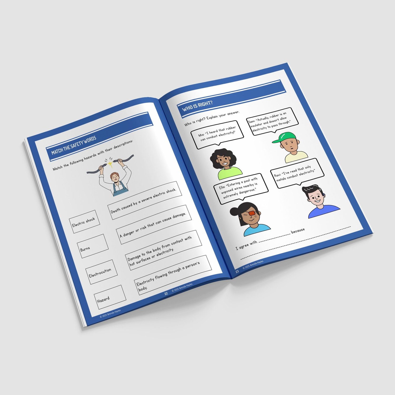 Electricity Science Worksheets and Workbook | Grade 4 | NGSS Aligned | Conductor Testing: preview page 4 of 4