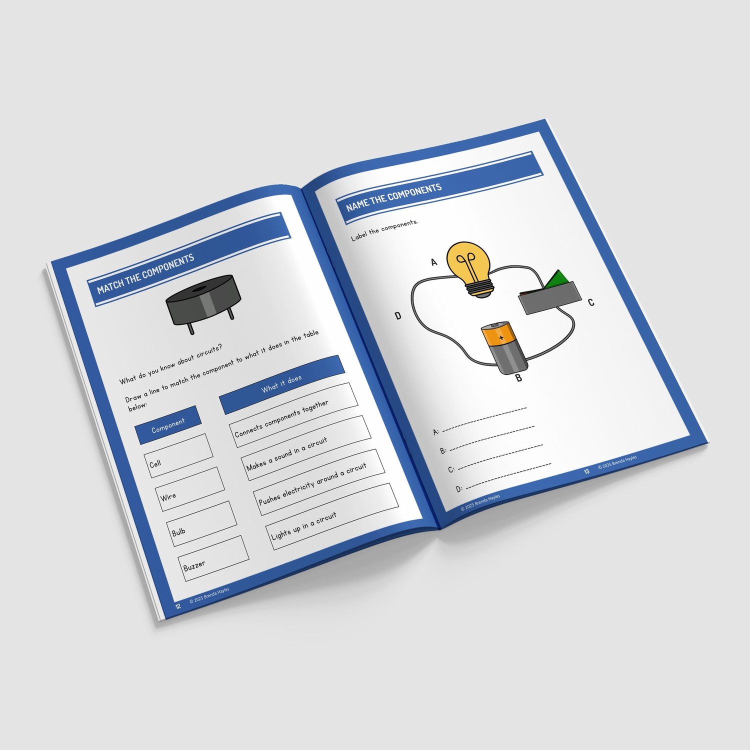Electricity Science Worksheets and Workbook | Grade 4 | NGSS Aligned | Conductor Testing: preview page 3 of 4