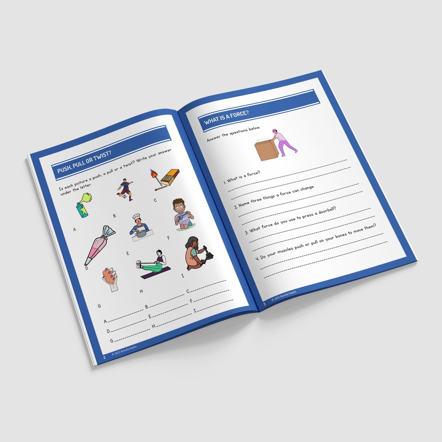 Forces and Magnets Year 3 Worksheet with Answers | KS2 Magnetic Materials Workbook: preview page 2 of 4