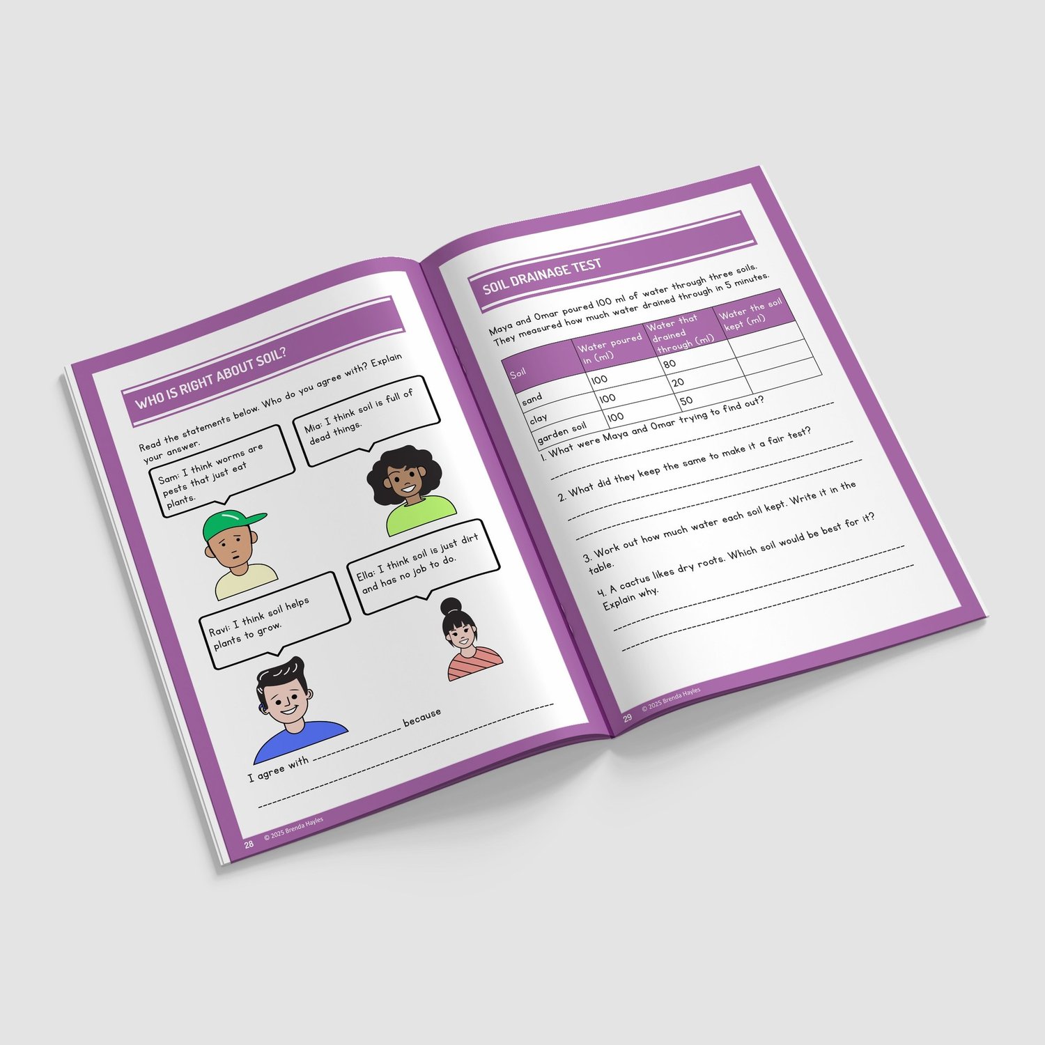 Rocks Year 3 Worksheet with Answers | KS2 Rock Types, Fossils, Mary Anning Workbook: preview page 4 of 4
