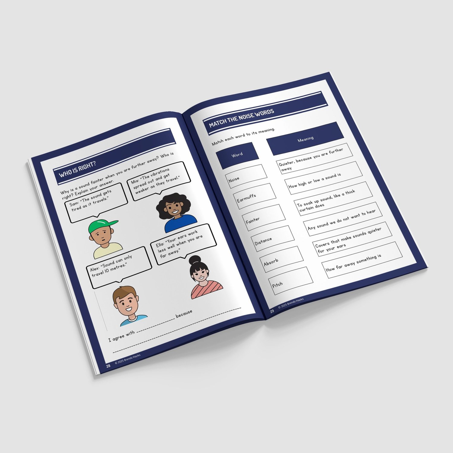 Sound Year 4 Worksheet with Answers | KS2 Vibrations, Pitch, Volume Workbook: preview page 4 of 4