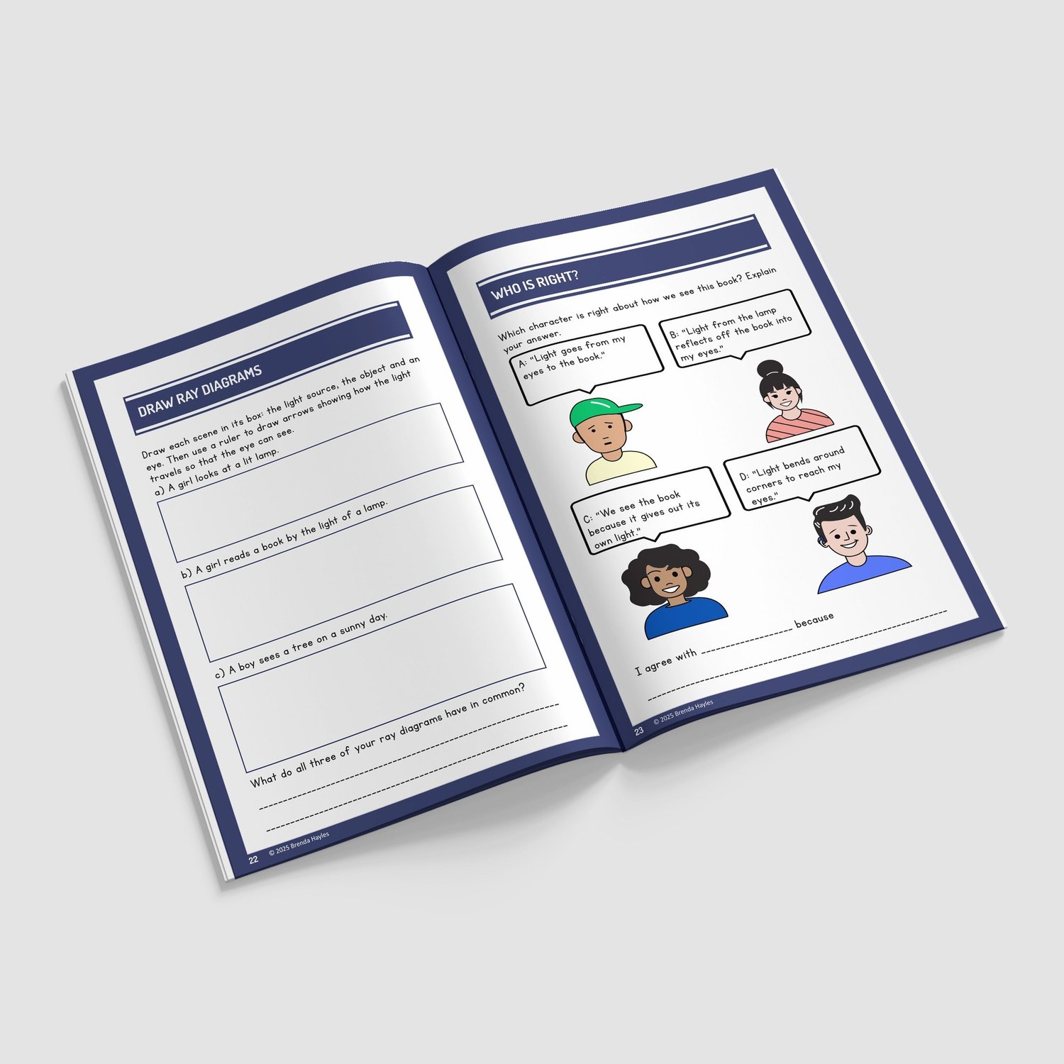 Light Year 6 Worksheet with Answers | KS2 Science Workbook: preview page 4 of 4