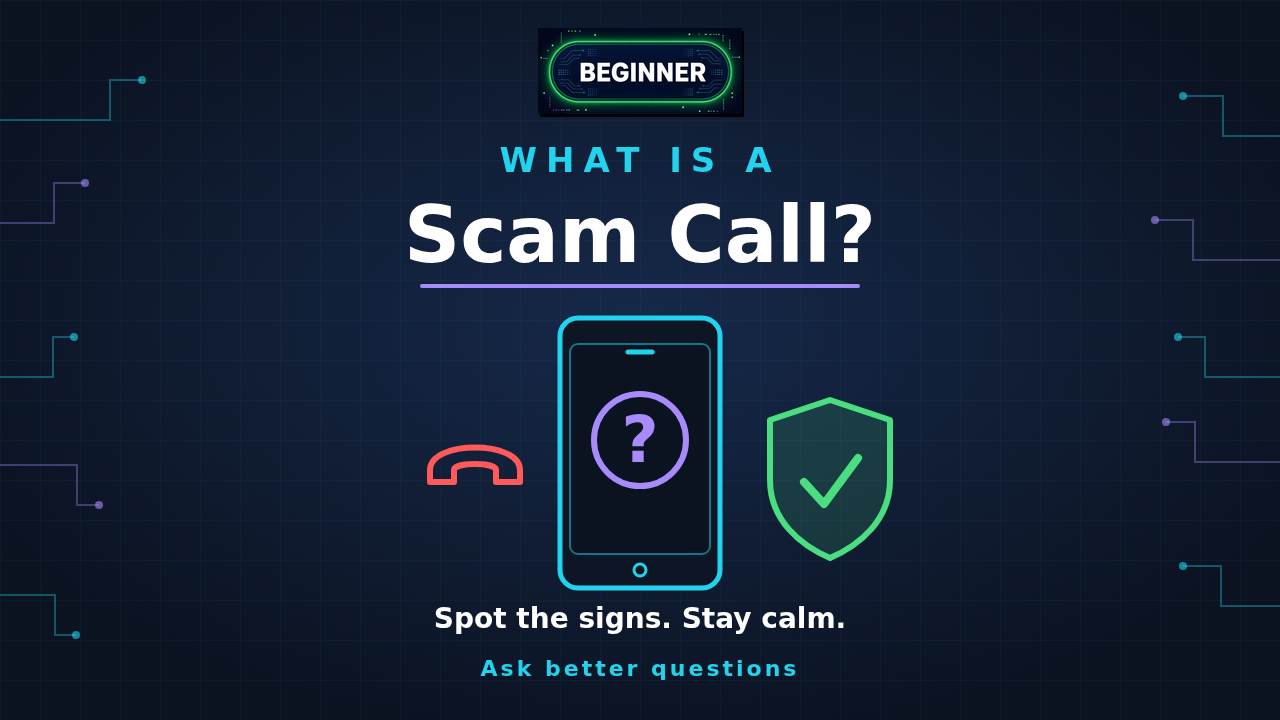 What Is a Scam Call? lesson cover