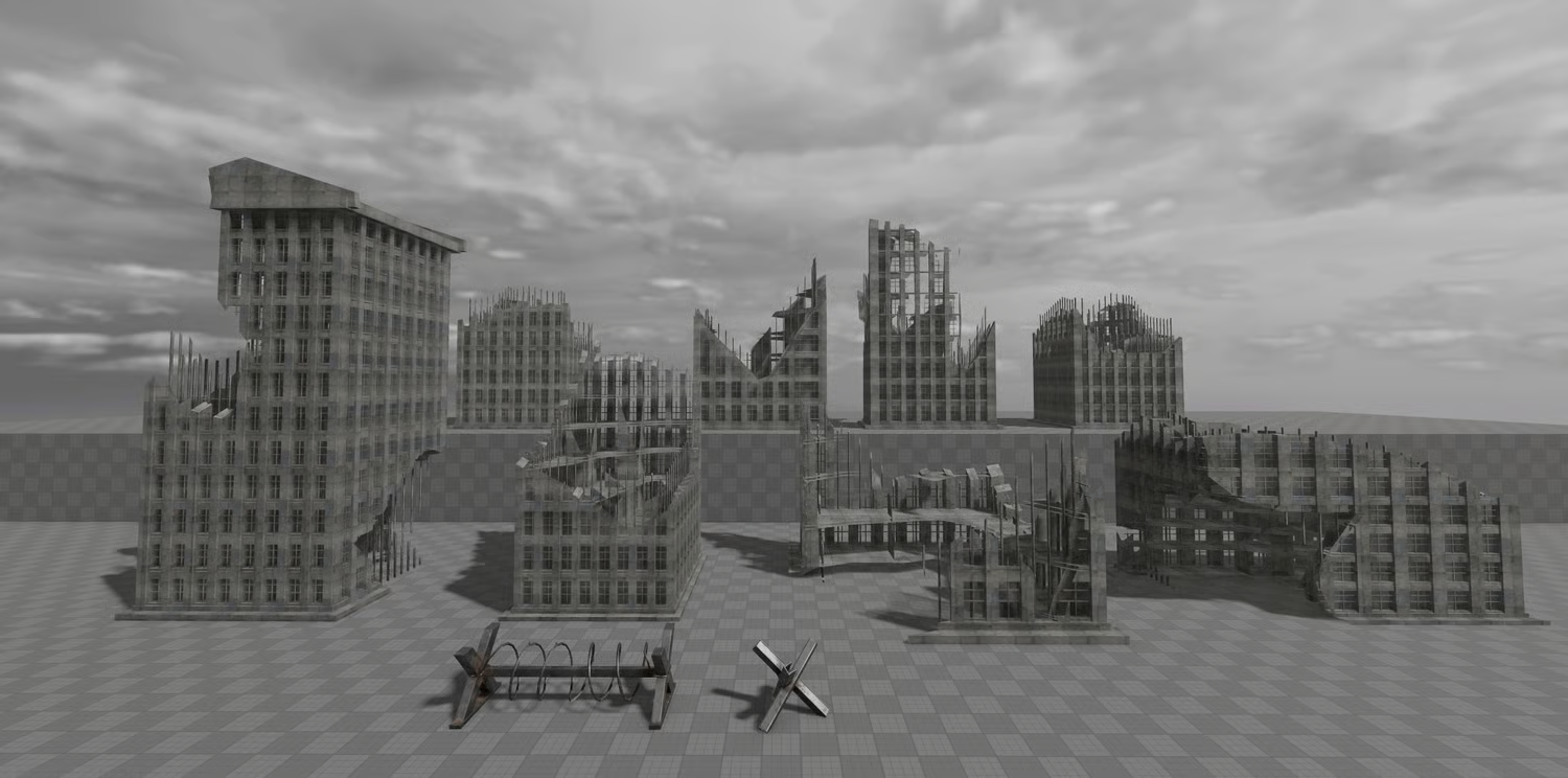 Modular military wall structures for Roblox battlefields